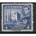 CYPRUS 1951 4pi ULTRAMARINE KOLOSSI CASTLE SG 1...