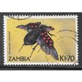 ZAMBIA 1986 INSECTS BEETLES RED SPOTTED BACK USED