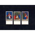 LIECHTENSTEIN 1981 CHRISTMAS SET OF 3 MINT NEVE...