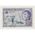 CAYMAN ISLANDS 1959 QE2 WATER SPORTS SKIING DIN...