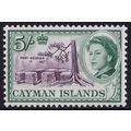 Cayman Islands QEII 1962-64 5s Plum Deep Green ...