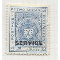 BHOPAL STATE INDIA 1932 TWO ANNAS 2a OFFICIAL S...