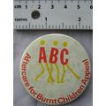 Vintage metal badge Aftercare for Burnt Childre...