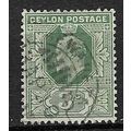 CEYLON 1910-11 EDVII 3c USED SG293
