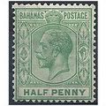Bahamas 1921 SG115 1/2d Green Unmounted Mint