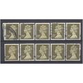 BULK STOCK.19p Bistre x 10.Type Unchecked.Fine ...