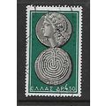 GREECE 1959 GREEK COINS 4d.50 GREY GREEN SG 806...