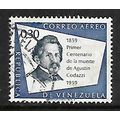 VENEZUELA 1960 30c DEEP BLUE + BLUE A CODAZZI S...