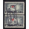 Used 1239 5c Red Cross (2) Walkersville, MD. E0549