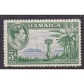 JAMAICA 1938 GEORGE VI 3d GREEN & BLUE MINT SG126b