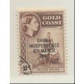 Ghana Stamp Scott #25, Used