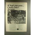 1967 Charles Daly Shotgun Ad - If Trap's Your Game