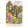 HAPPY EASTER DAY used vintage postcard 1955 pos...