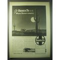 1948 Santa Fe Railroad Ad - Go Santa Fe to the Winter Resort Country