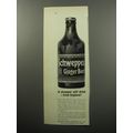 1951 Schweppes Ginger Beer Ad - A stronger soft drink - from England