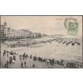 La Plage à Midi, Ostende, 1909 - CPA VG129