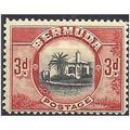 Bermuda 1935 SG103 3d Black & Scarlet Mounted M...