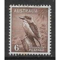 AUSTRALIA 1942 6d LAUGHING KOKABURRA RED BROWN ...