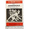 1971 programme St. Helens v. Huddersfield