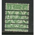 GB 1912 KGV 1/2d Green Wmk 49 SG 339 ( B388 )