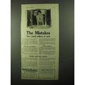 1921 Pepsodent Toothpaste Ad - The Mistakes Tha...