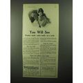 1921 Pepsodent Toothpaste Ad - You Will See
