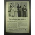 1963 Union Oil Company of California Ad - Who Profits