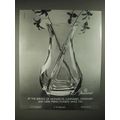 1986 Baccarat Crystal Vase Ad - At Service of M...