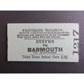 Festiniog Railway Duffws-Barmouth Edmondson Tic...