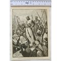 Vintage engraving: Reception of Richard on his return from the Continent