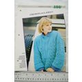 Woman's pattern 184 chevron lace jersey, DK