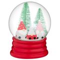 Three Gonks Snow Globe Christmas 12.5 CM Glitte...