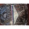 Justice black with silver stars backpack