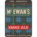 BEER MAT - McEWANS BREWERY - XMAS ALE (EXPORT T...