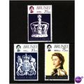 BRUNEI 1977 SILVER JUBILEE SET 3 VALS FINE USED