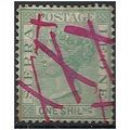 Sierra Leone 1876 SG22 1/- Green Fiscal Used ..