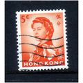 HONG KONG 1962 SG 196 5c RED ORANGE FINE USED