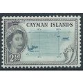 Cayman Islands 1954 SG153 2 1/2d Turquoise-Blue...