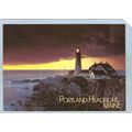 ME Portland Lighthouse Postcard Portland Head L...