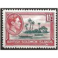 Solomon Islands 1939 SG62 1 1/2d Blue-Green & C...
