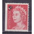 AUSTRALIA 1967 SURCHARGE 5c ON 4c MINT SG414