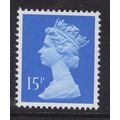 X906Ea 15p Brt Blue RIGHT BAND Unmounted Mint G...