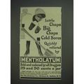 1913 Mentholatum Ointment Ad - Little Chaps Big...