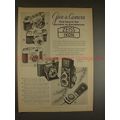 1957 Zeiss Camera Ad, Contax Contaflex Contina ...