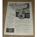 1957 Zeiss Contaflex Camera Ad, NICE!!!