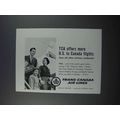 1959 TCA Air Lines Ad - More U.S. to Canada Flights