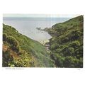 SAINTS BAY VALLEY, GUERNSEY used vintage postca...