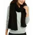 Womens Solid Ribbed Muffler Scarf Repreve Recyc...