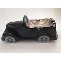 Classic Old Time Car Ashtray Black Plastic Vint...