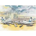 Artist Drawn Brussels National Airport Inc Sabe...